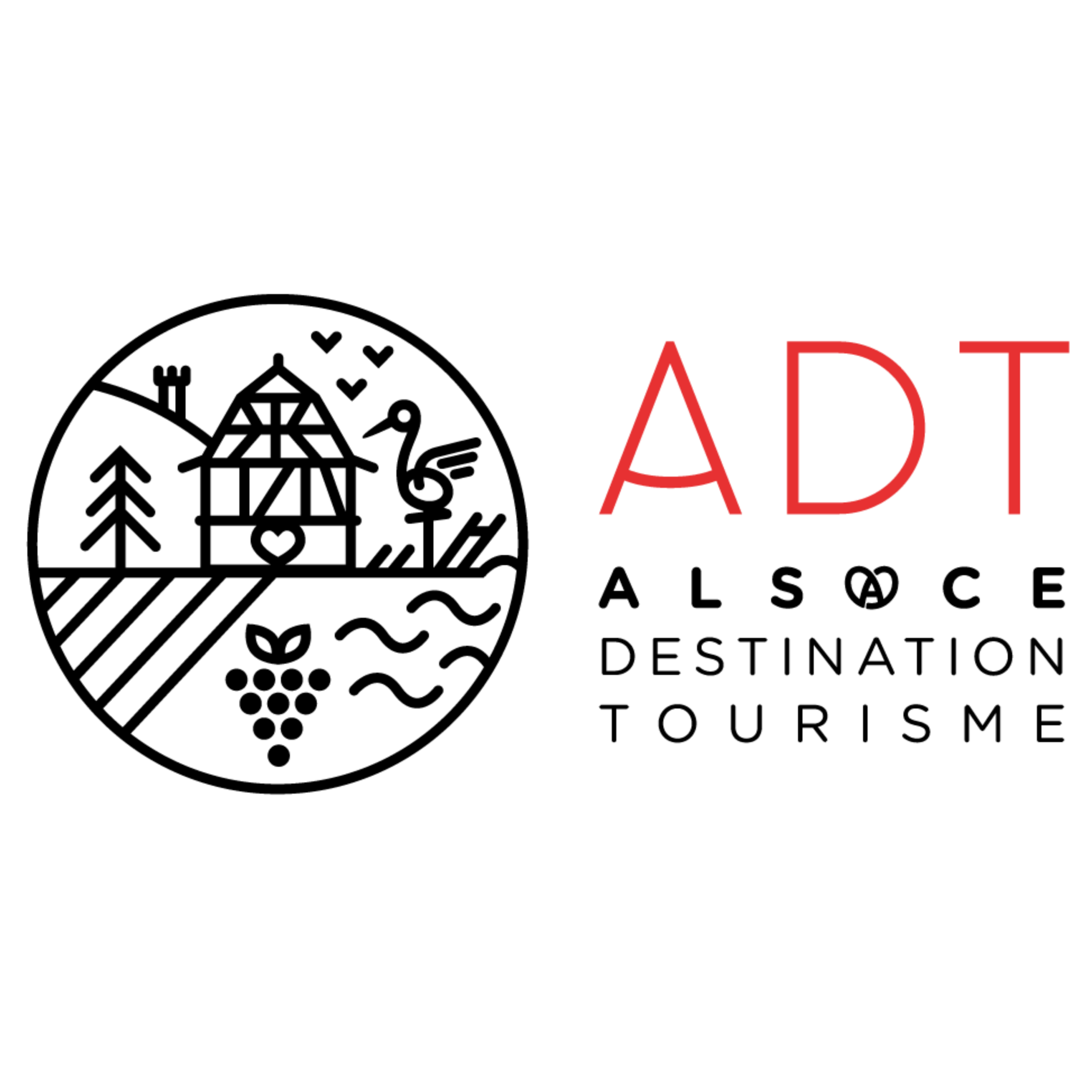 Logo ADT - Alsace destination Tourisme